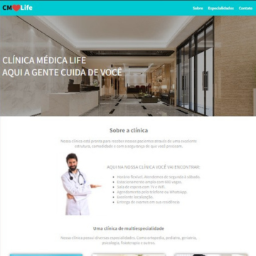 CMLife - Site de Clínica Médica